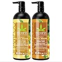 HEMPZ Shampoo & Conditioner Set - Original Floral & Banana Scent for Dry, Damaged, Color Treated Hair - Hydrating, Softening, Moisturizing Vegan