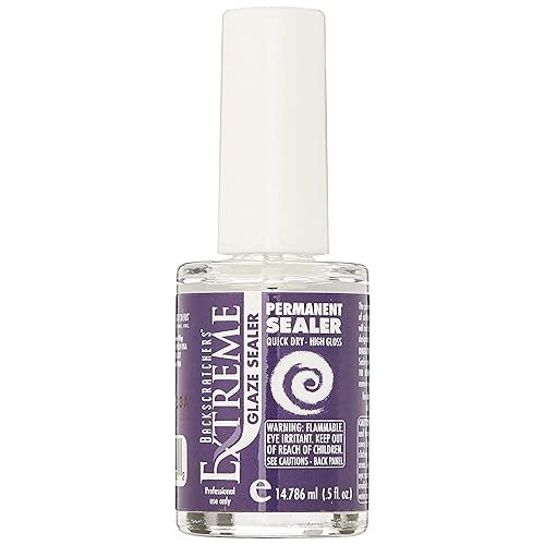 Backscratchers Extreme Permanent Glaze Sealer - Clear Permanent Top Coat - Long Lasting - High Gloss and Quick Dry