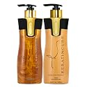 Keratin Cure Gold and Honey daily use Shampoo Conditioner Set Botanical Extracts, Protein SULFATE FREE protect Color Enhance Hair Growth for keratin