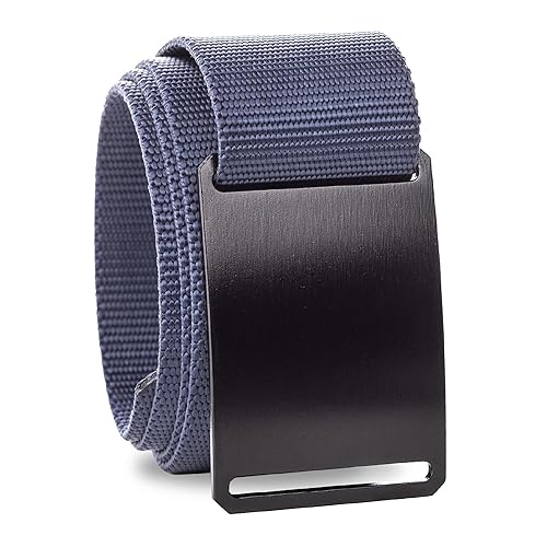 GRIP6 Tactical Belt - No Hole, Nylon Belts for Men and Women - Made in the USA (Ninja)