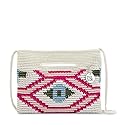 The Sak Linden Convertible Crossbody Bag in Crochet, Adjustable Multi Use Strap, Natural Senang