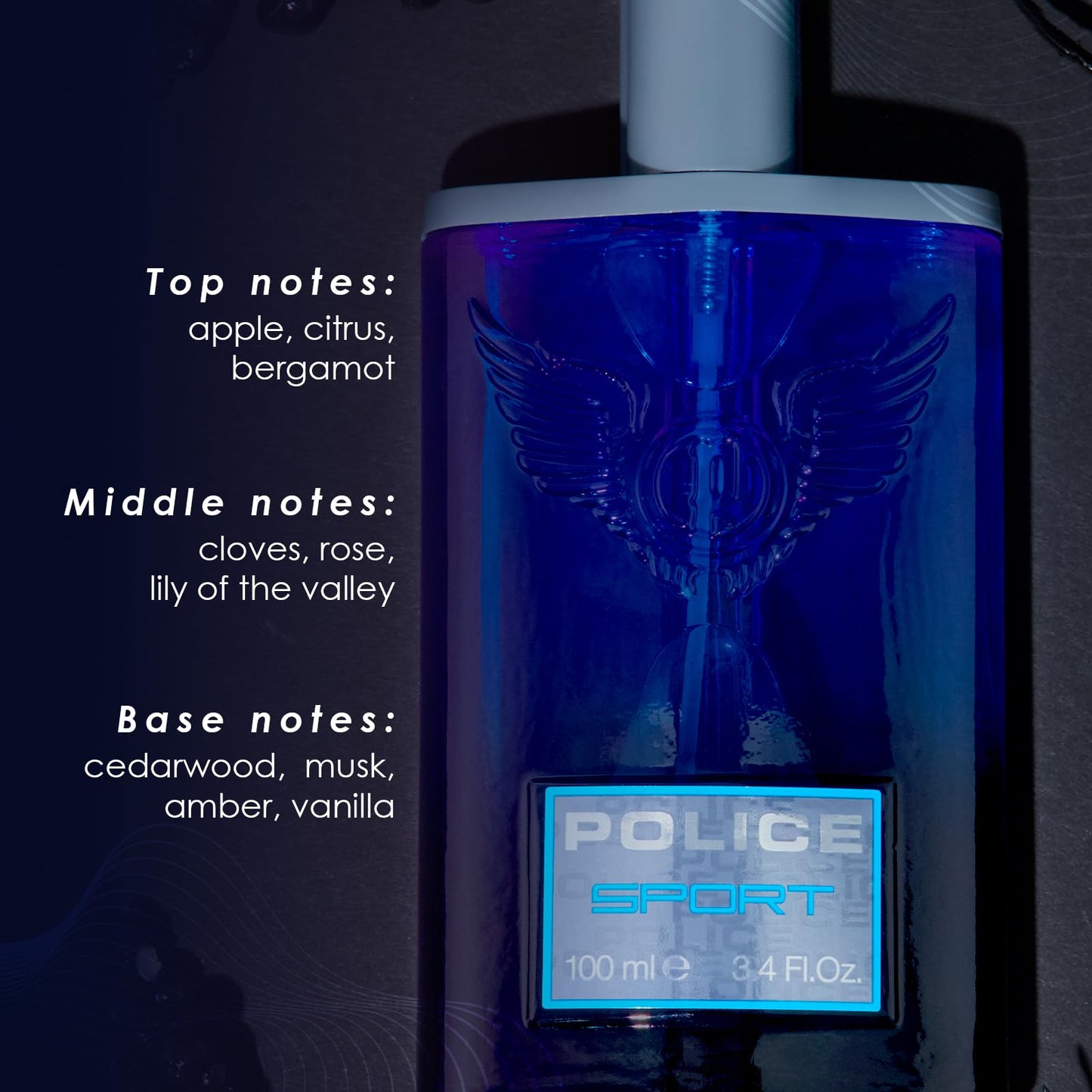 Police Sport By Police For Men - Light Long Lasting Top Men's Cologne Spray - Wild And Original Male Fragrance For Those At The Top - Fruity And Musky