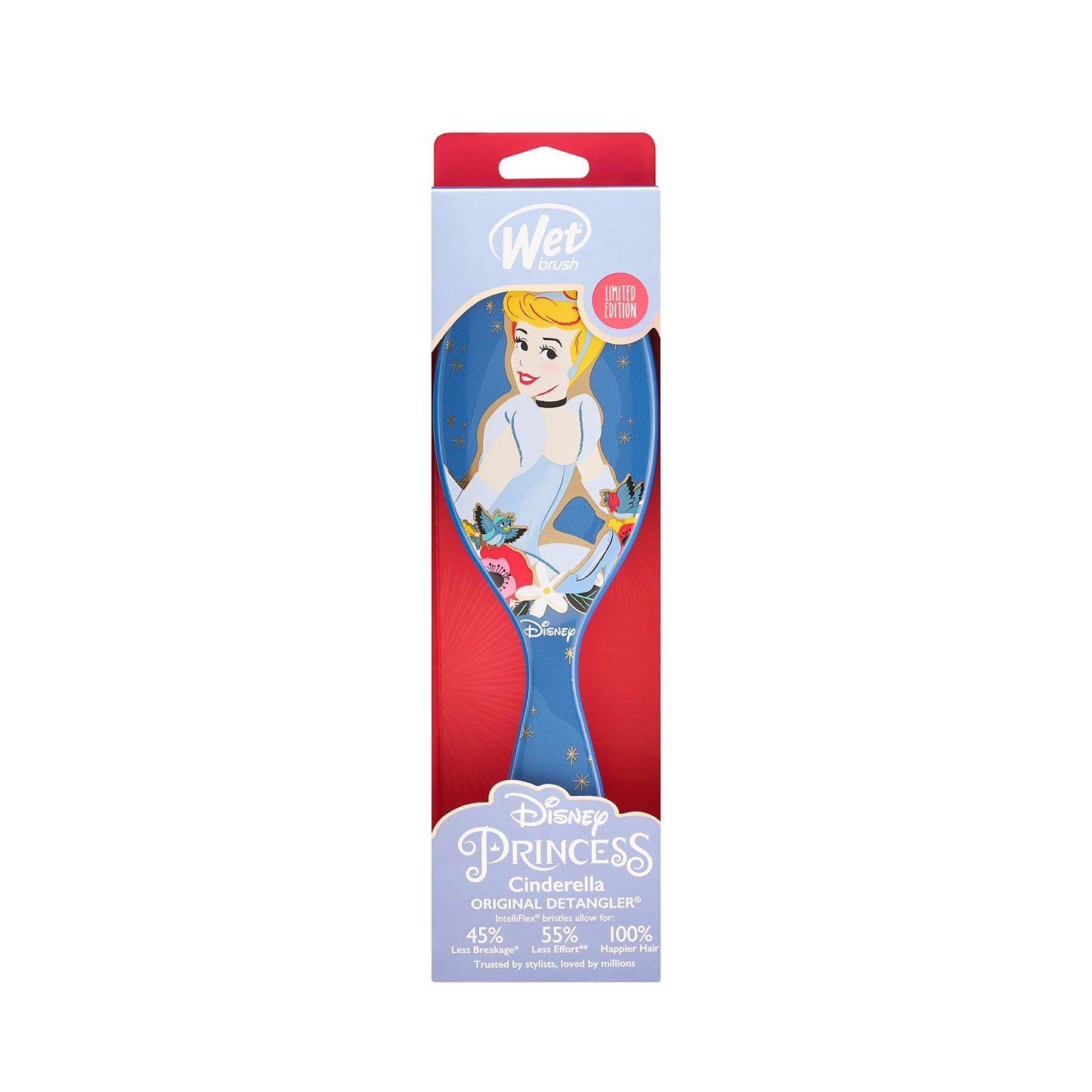 Wet Brush Original Detangler Brush - Cinderella, Ultimate Princess Celebration - All Hair Types - Ultra-Soft Bristles Glide Through Tangles with Ease