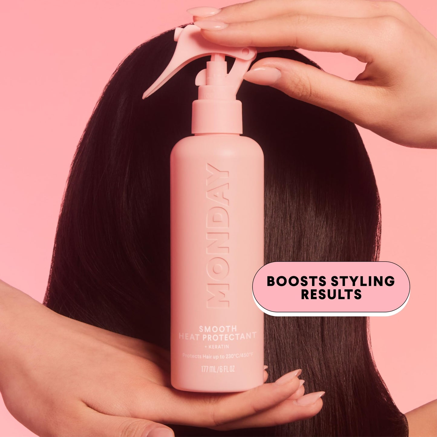 MONDAY HAIRCARE SMOOTH Heat Protectant with Keratin - 6 oz for a Smooth, Polished Finish(Pack of 2) Beauty & Personal Care MONDAY HAIRCARE