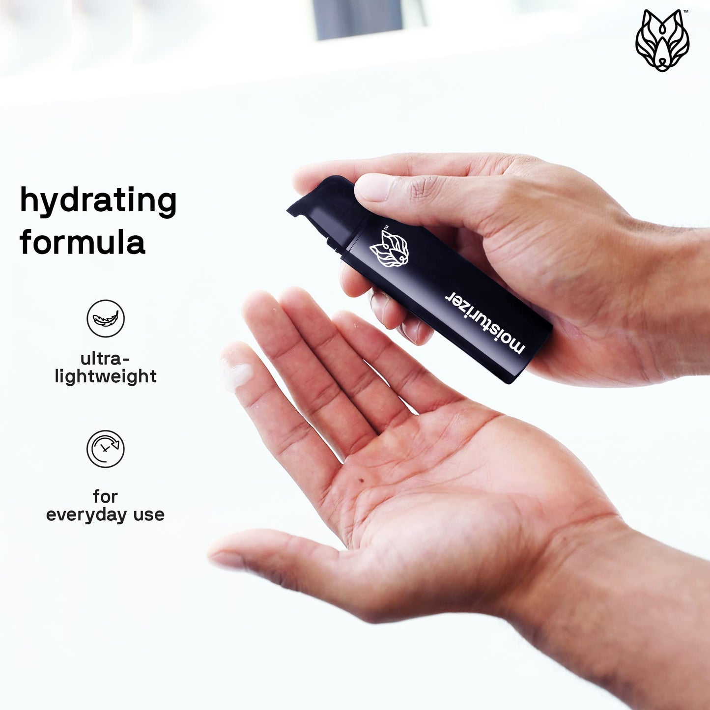 Black Wolf - Men’s Face Moisturizing Gel- 1.7 Fl Oz- Hyaluronic Acid and Aloe Vera Hydrate Your Skin and Leave It Feeling Smoother- Great for Oily