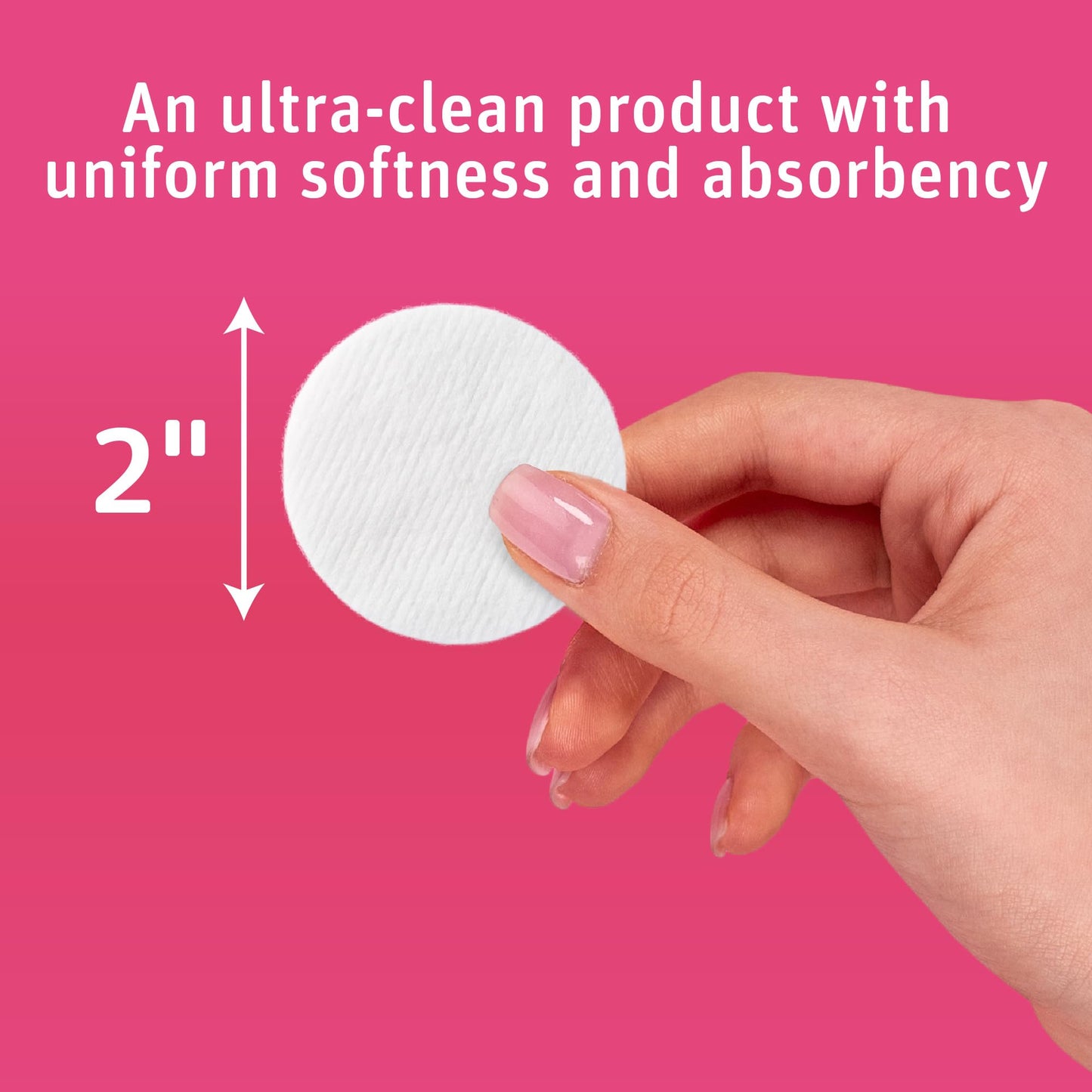 Medline Simply Soft Cotton Rounds (300 Count), 100% Cotton Absorbent and Textured Cotton Pads, Lint-Free (Pack of 6) Beauty and Personal Care Medline