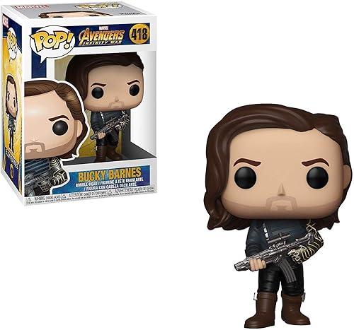 Funko Pop! Marvel: Avengers Infinity War - Bucky Barnes with Weapon, Multicolor, Standard