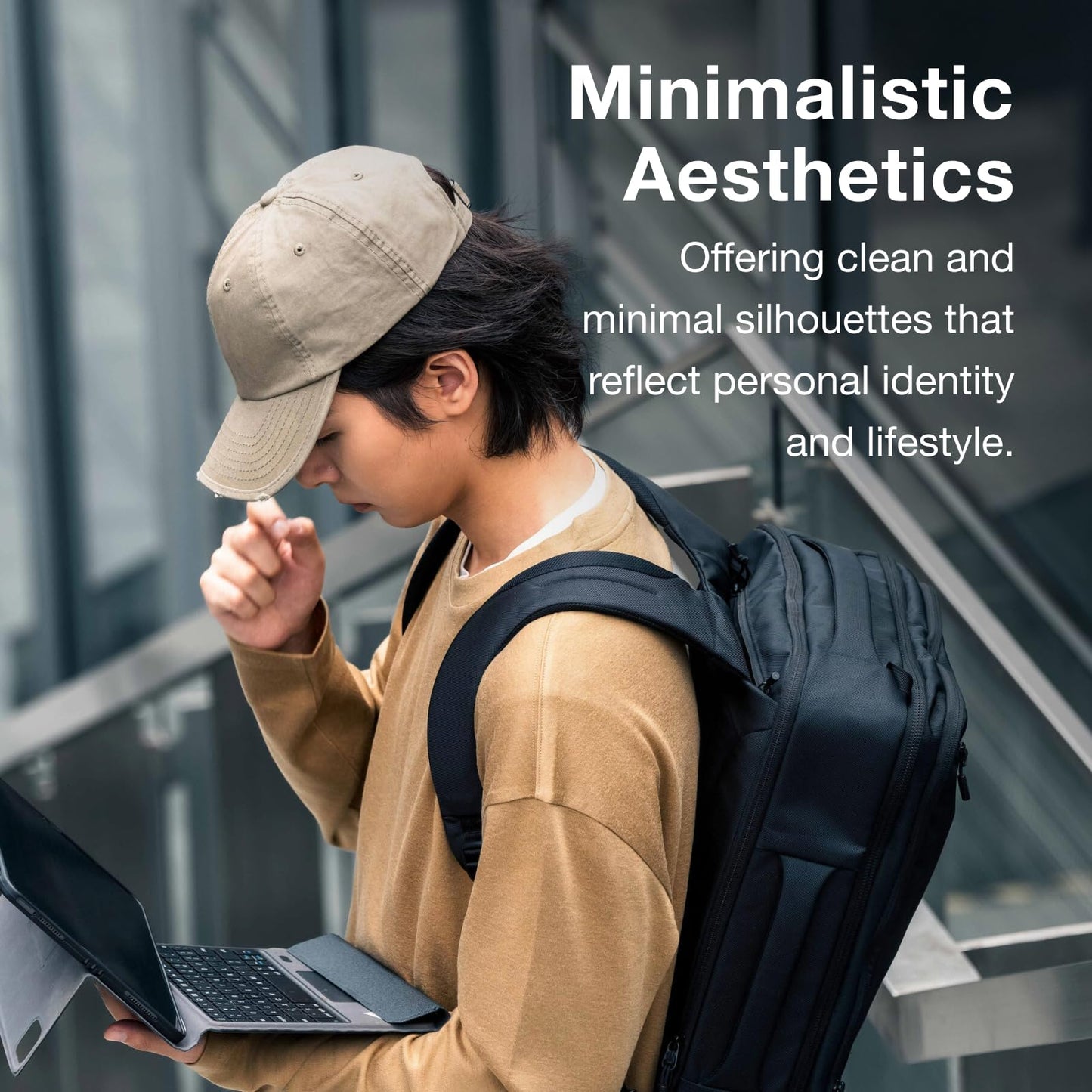 Osprey Aoede 25L Commuter Briefcase Backpack, Antique Blue