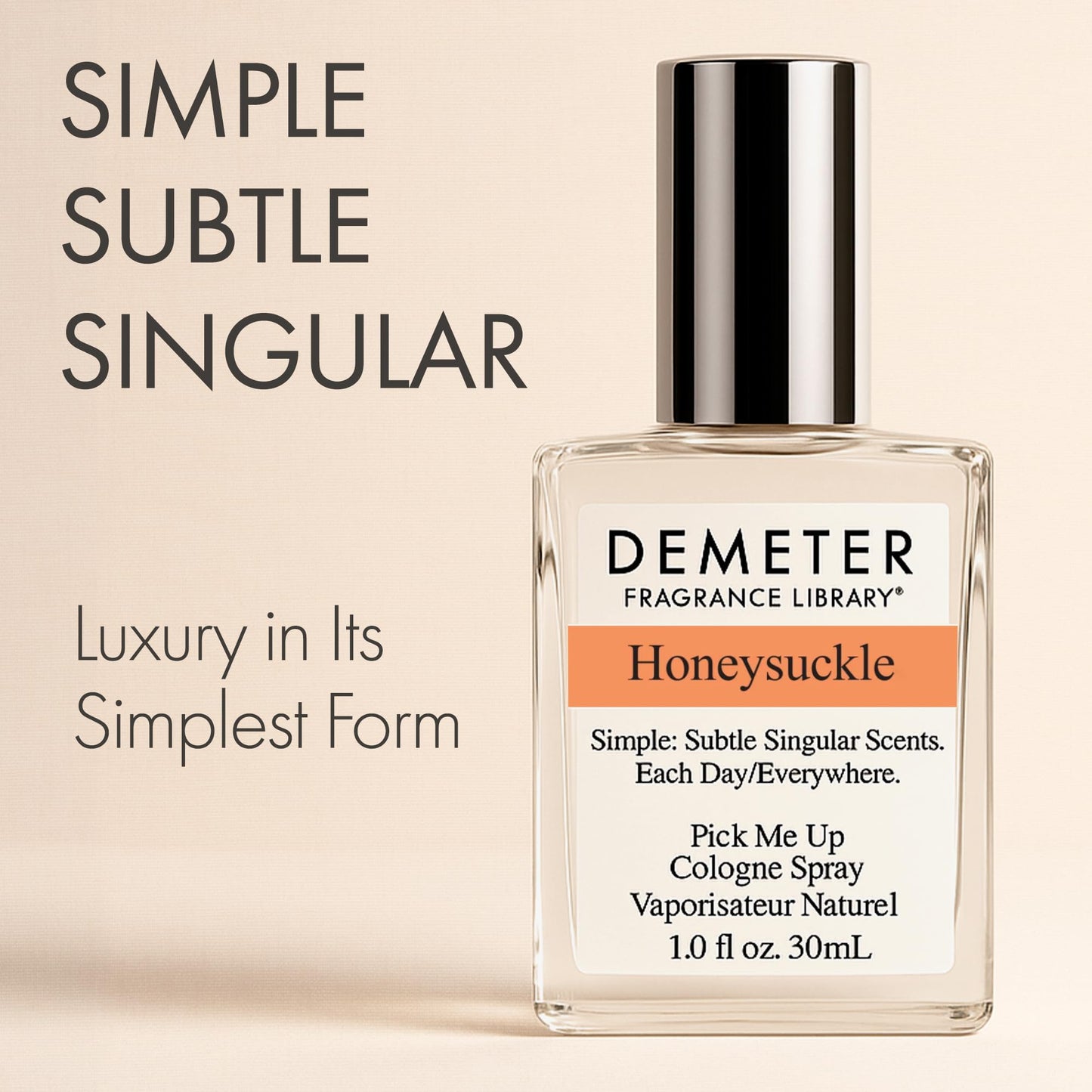 DEMETER Natural Perfume Spray Cologne for Women, Honeysuckle, 1 oz