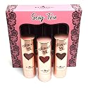 Italia Deluxe 3 pcs of Satin Lipstick First Date Sexy Trio 192 Set #B Natural Red Brown High Quaility Lip Stick + Free ZipBag