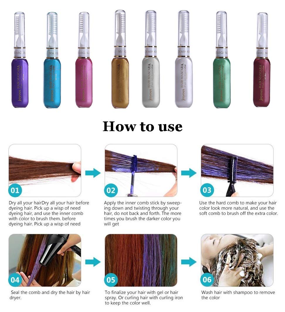 Professional Temporary Hair Mascara Hair Chalk Hair Color Stick Salon Diy Hair Dye(Green)