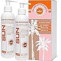 Sun Laboratories By Giesee Tan Overnight Self Tanning Lotion 8 oz 2 Pack, Self Tanning Lotion, Self Tanner, Tanning Lotion, Odorless, Non-Toxic