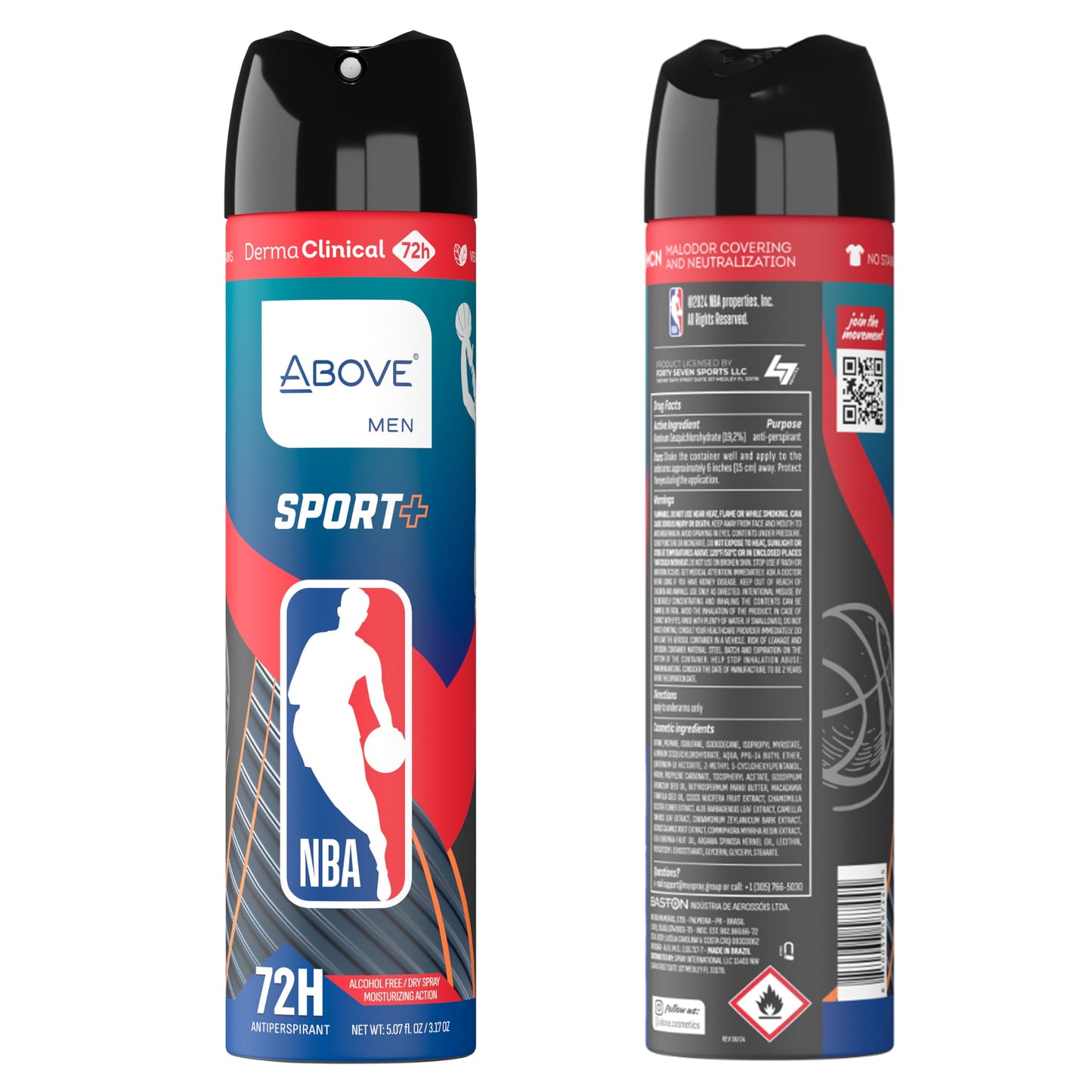 Above NBA - PORTLAND TRAIL BLAZERS Deodorant Gift Set - A Giftable Set for TRAIL BLAZERS Fans - Antiperspirant Spray, 4 Signature Scents, 72h Beauty and Personal Care NBA
