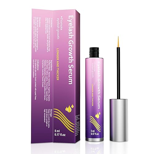 Lash Serum Natural & Vegan Eyelash Growth Serum for Longer, Thicker, Fuller Lashes Nourishing & Conditioning Formula Safe for Sensitive Eyes - 5ml