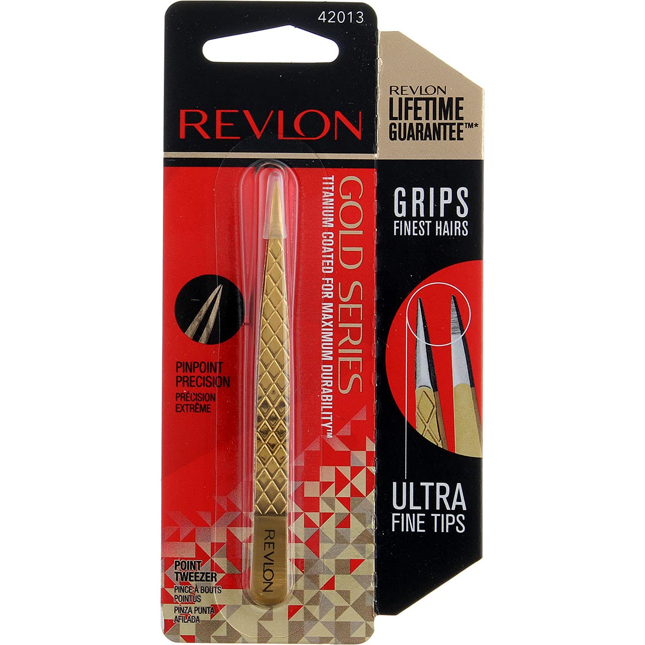 Revlon Gold Series Titanium Coated Point Tweezer
