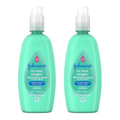 Johnson's No More Tangles Spray Detangler, 10 Ounce (Pack of 2)