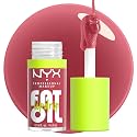 NYX PROFESSIONAL MAKEUP Fat Oil Lip Drip, Moisturizing, Shiny and Vegan Tinted Lip Gloss - Chillin Like a Villain (Pale Dusty Rose)