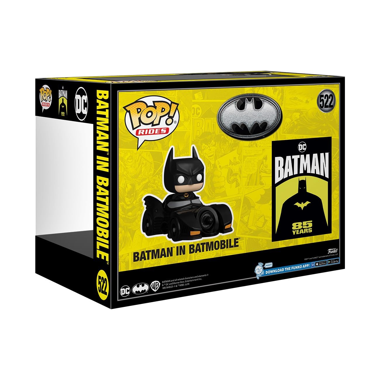 Funko Pop Rides Deluxe: Batman's 85th Anniversary - Batman in Batmobile - Collectable Vinyl Figure - Gift Idea - Official Merchandise - Toys for Kids…