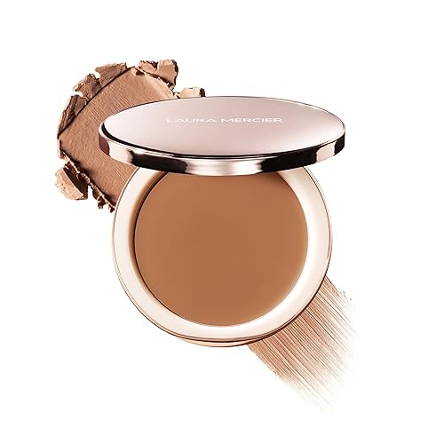 Laura Mercier Tinted Blur Balm, Balm-to-Powder Blurring Skin Tint, Natural Matte Soft-Focus Finish, Buildable Coverage, Peptide-Infused, Shade 04
