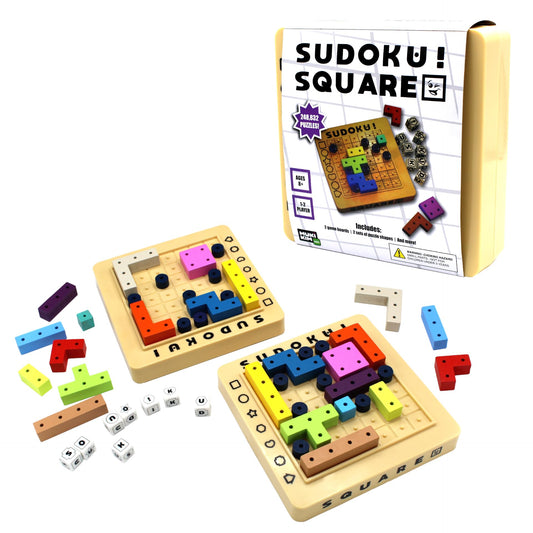 MUKIKIM Sudoku Square – STEM Strategy Game with 248,832 Solutions, Dice-Roll Challenge & Fast-Paced Puzzle Race for 2 Players