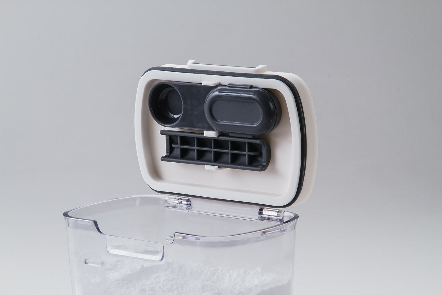 Progressive ProKeeper 1.4 Quart Airtight Powdered Sugar Storage Container,Grey