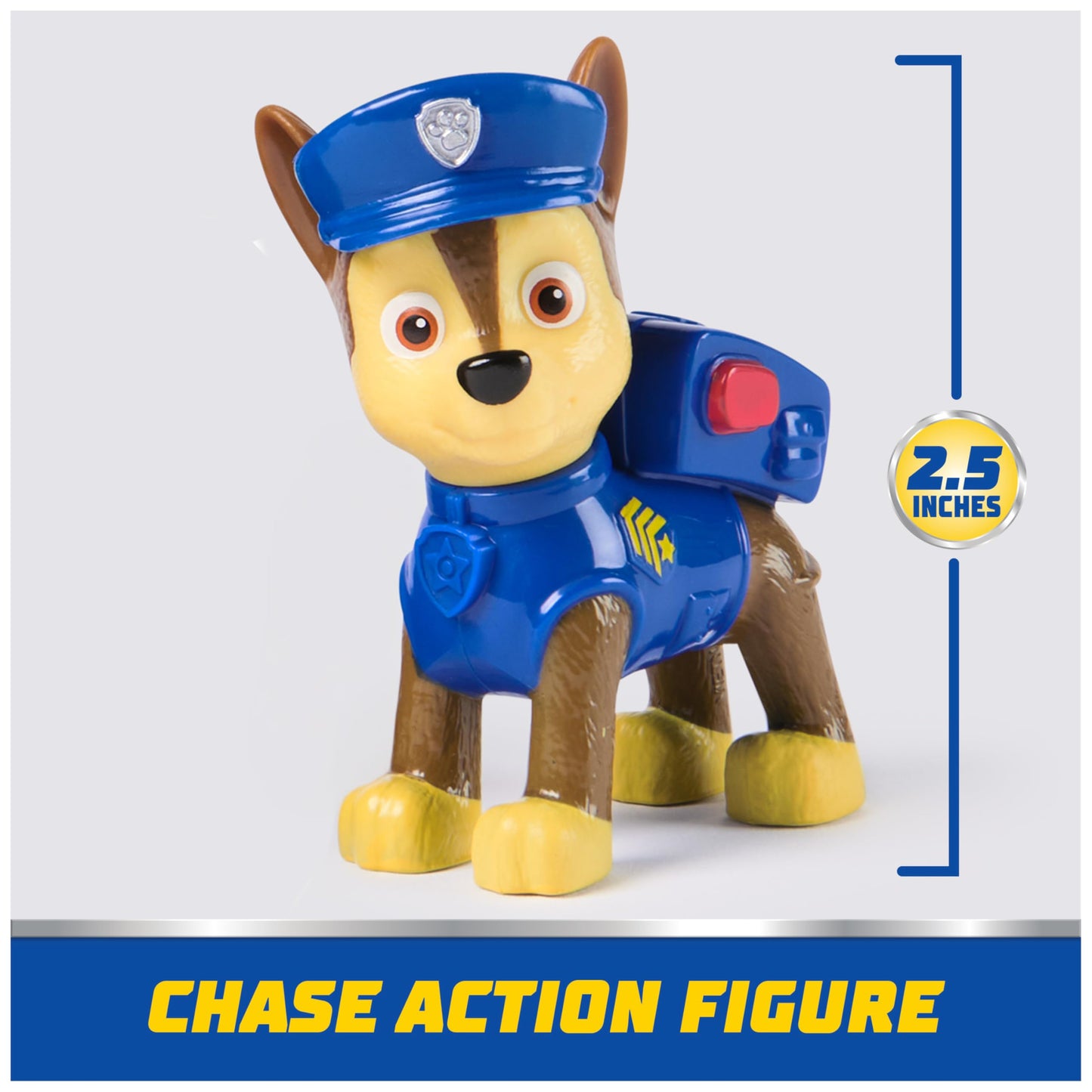 PAW Patrol, Chase’s Patrol Cruiser, Toy Car with Collectible Action Figure, Sustainably Minded Kids Toys for Boys & Girls Ages 3 and Up