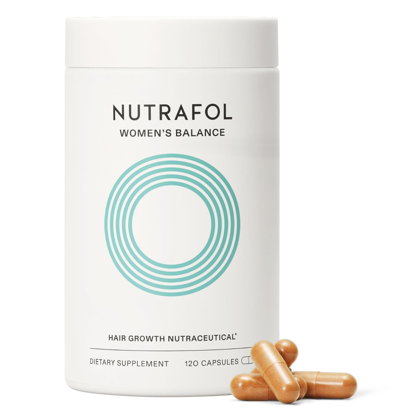 Nutrafol Women's Balance Hair Growth Supplements, Ages 45 and Up, Clinically Proven for Visibly Thicker Hair and Scalp Coverage, Dermatologist