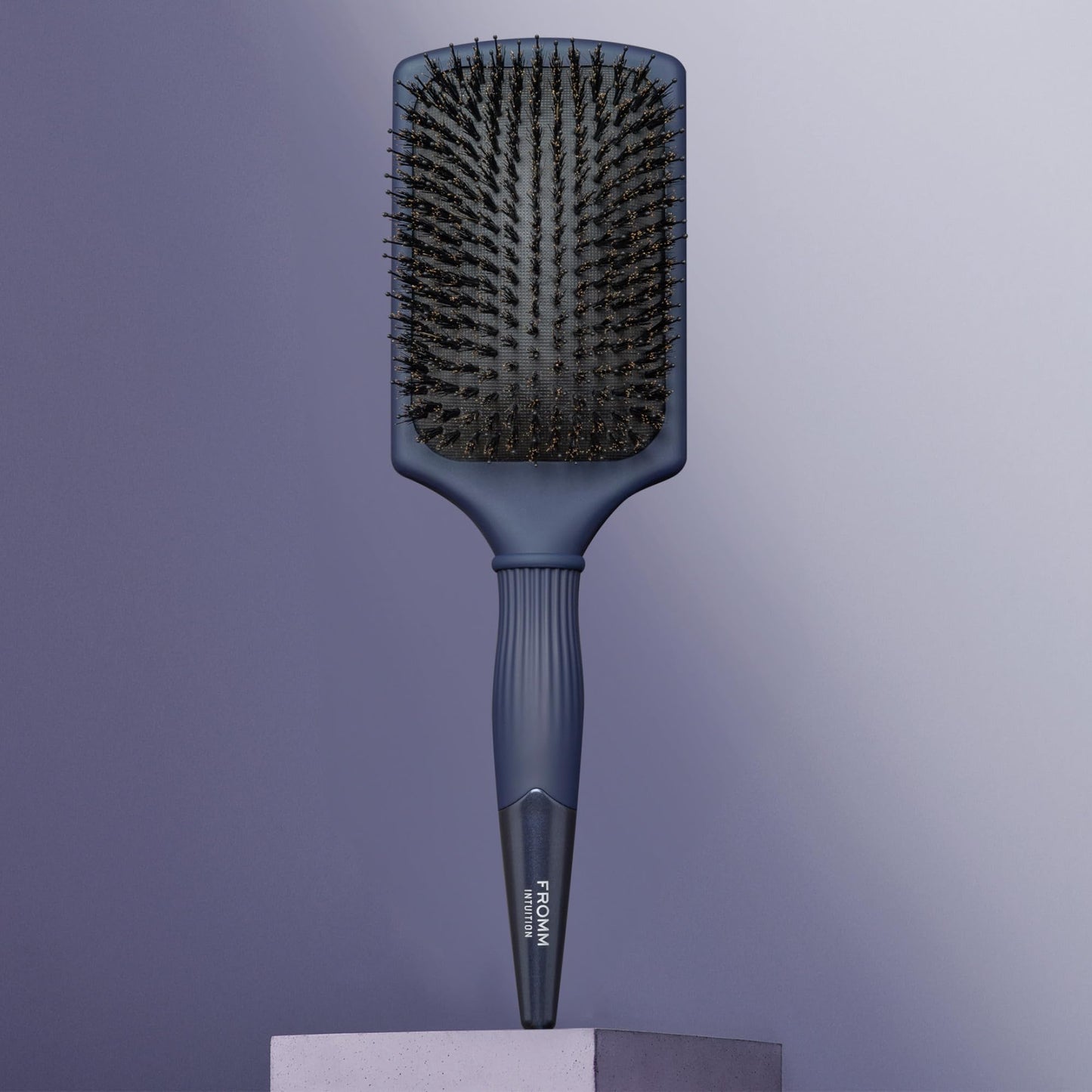 Fromm Intuition Glosser Smooth & Glossy Boar Bristle Paddle Brush, Detangles, Smoothes, and Massages Scalp to Distribute Oils for Shiny Healthy Hair