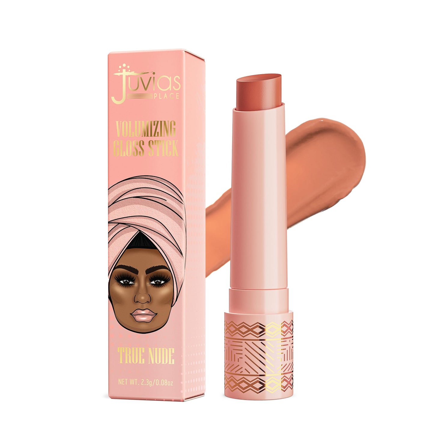 Juvia's Place Volumizing Gloss Stick - True Nude - Shiny Luscious Lips with Nourshing Hydration, Plumping, Lip Plumper, Plumping Lip Balm, Hydrating