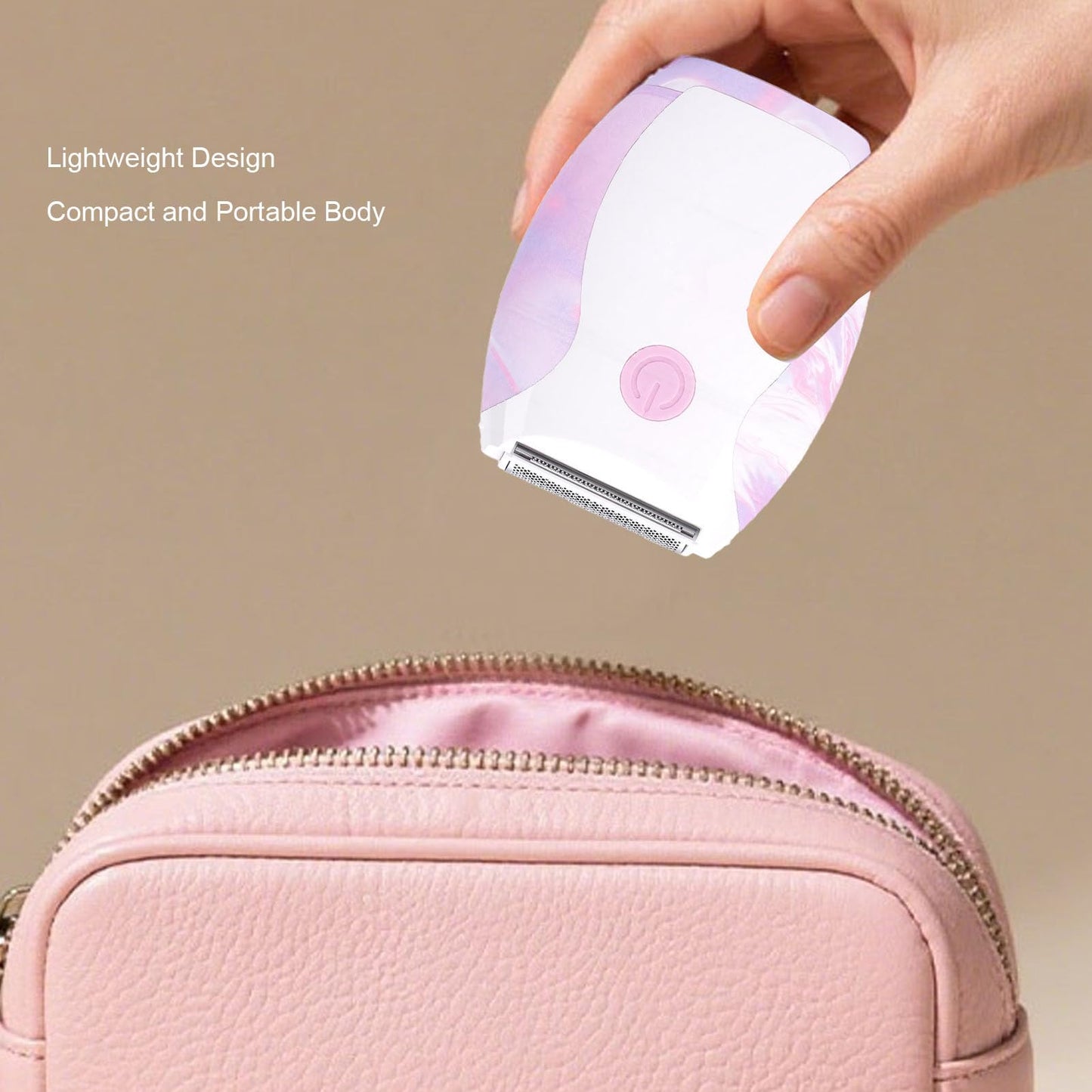 Masyrt Compact Electric Hair Trimmer,Portable Wet Dry Pubic Body Hair Shaver,Cordless Bikini Epilator for Women with Water proof Design Light Beauty and Personal Care Masyrt