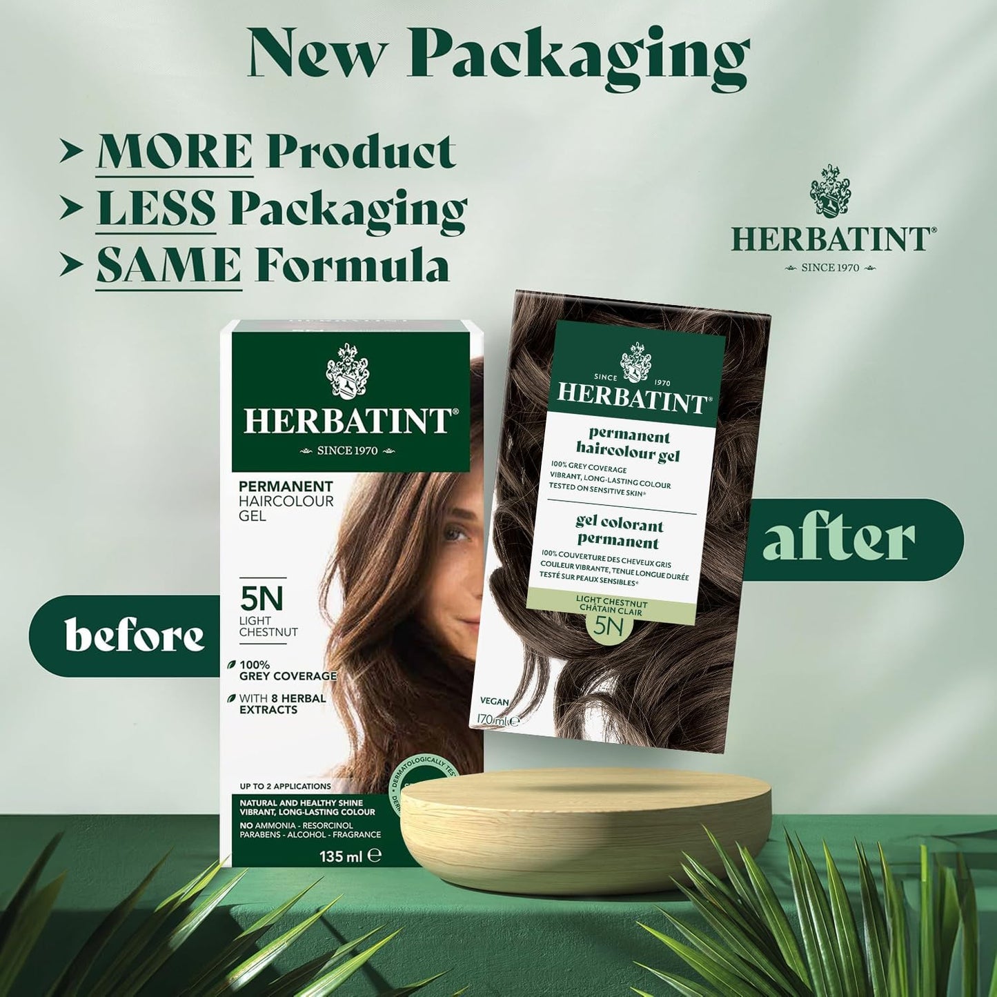 HERBATINT 5R Light Copper Chestnut Permanent Hair Colour, 4 OZ