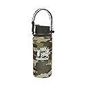 Pavilion Gift Company - Stay Hydrated 32 oz. Stainless Steel Water Bottle, Reusable Leak Proof BPA-Free Flask for Sports, Sweat Proof Sports Design