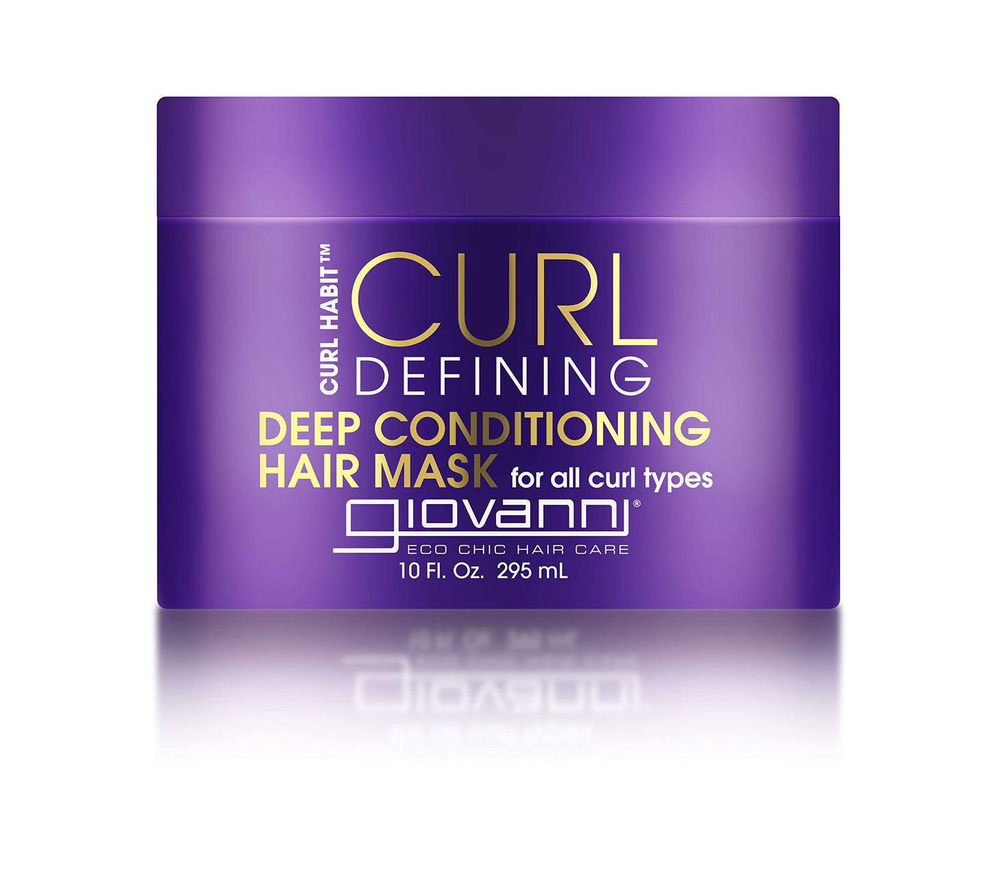 GIOVANNI Curl Habit Curl Defining Deep Conditioning Hair Mask - Deep Conditioner for Dry Damaged Hair, Tames Frizz & Flyaways, Softens Curls, Deep