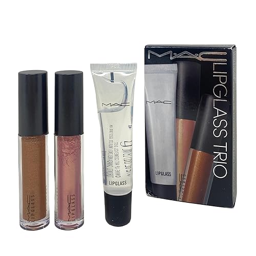 MAC Cosmetics Glossed Out Lipglass Trio - Oh Baby, Nymphette and Lipglass Clear.