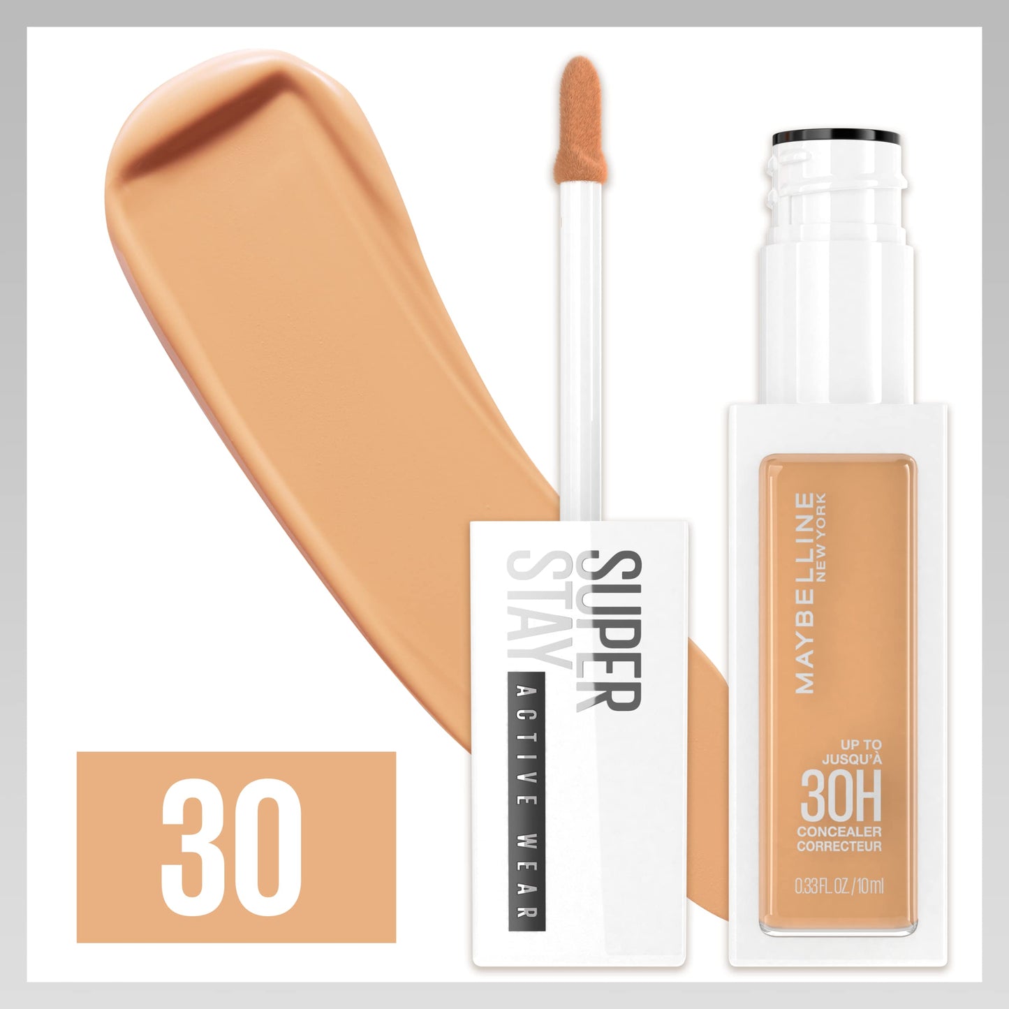Maybelline Super Stay Liquid Concealer Makeup, Full Coverage Concealer, Up to 30 Hour Wear, Transfer Resistant, Natural Matte Finish, Oil-free