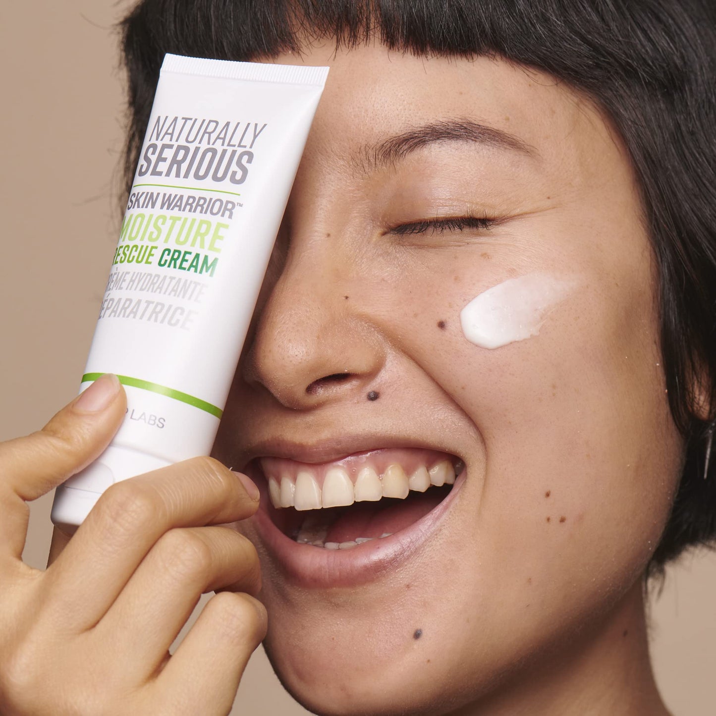 Naturally Serious | Skin Warrior Moisture Rescue Cream, Daily Moisturizing Cream, Skin Barrier Cream, Vegan Skincare, Cruelty-Free Skincare