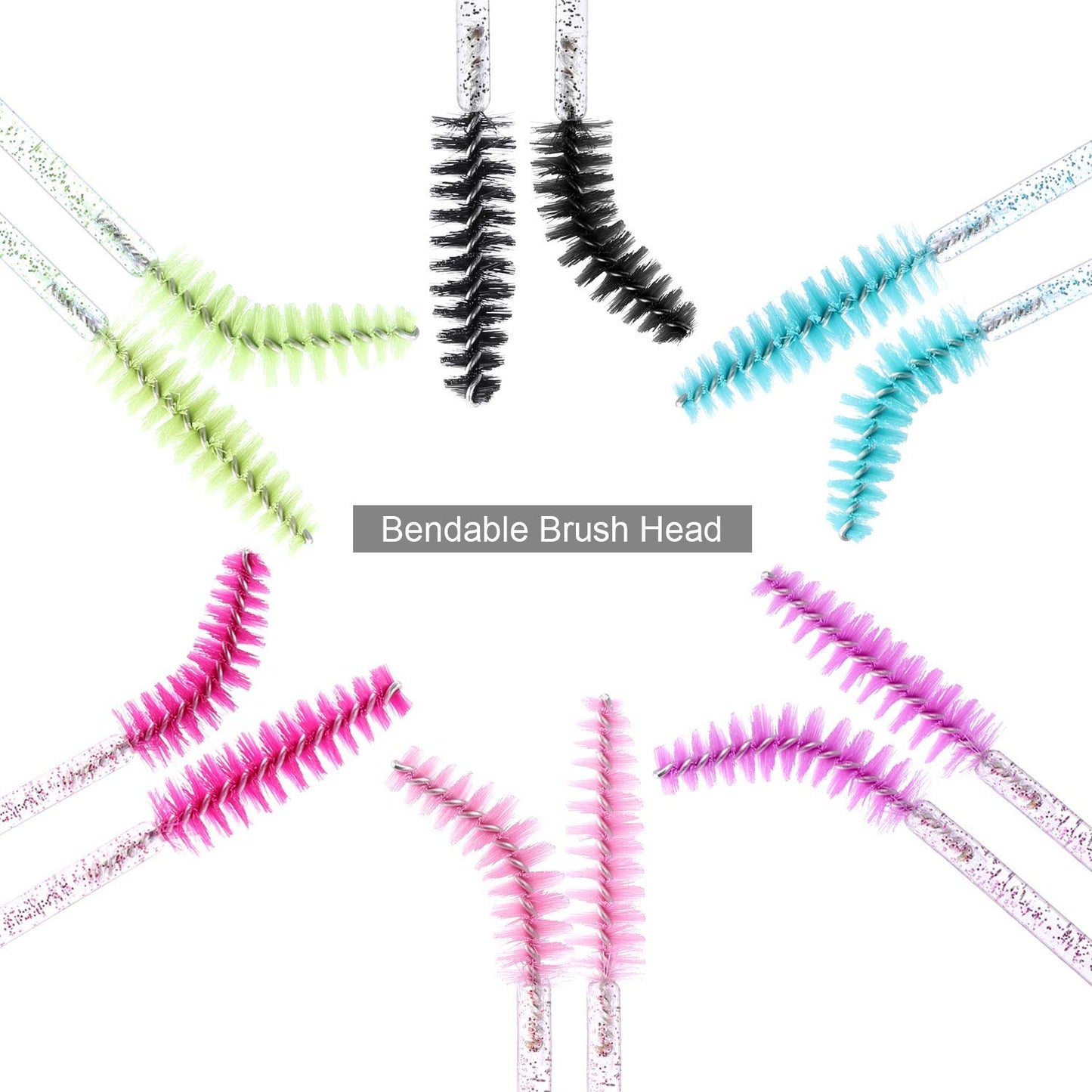300 Disposable Mascara Wands Eyelash Brush Spoolies for Eye Lash Extension, Eyebrow and Makeup Crystal Tbestmax Beauty and Personal Care Tbestmax