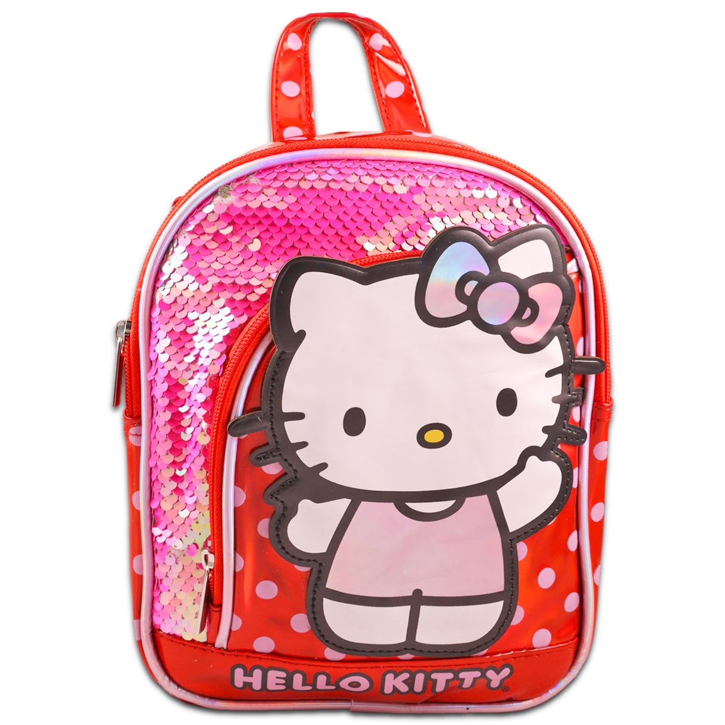 Hello Kitty 10" Mini Backpack Purse Bundle for Girls - Stickers, Bottle, More