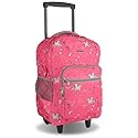 Sposac Rolling Backpack for Girls Boys. Roller Bookbag With Wheels for School Kids, Pink Unicorn