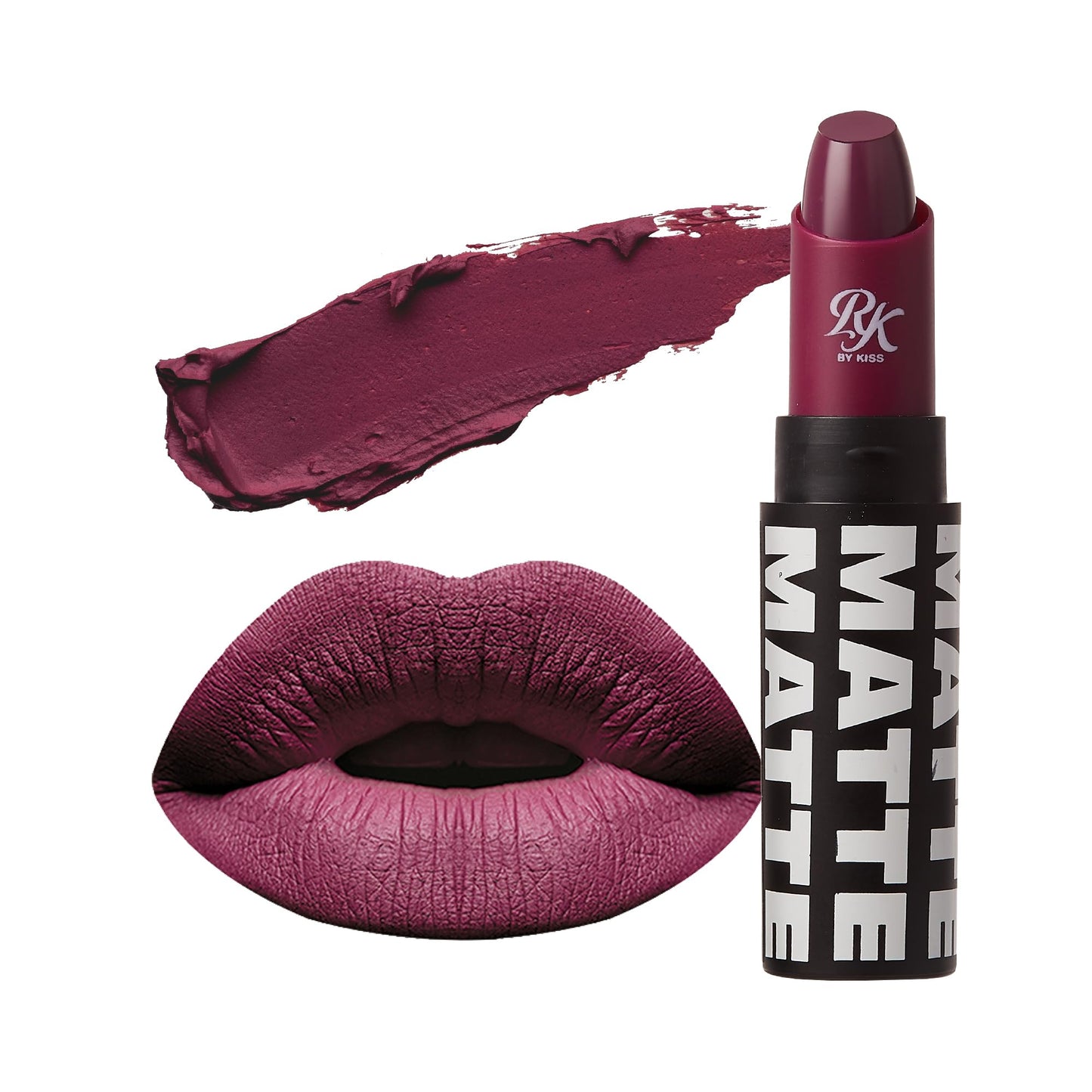 Kiss Ruby Kisses Matte Lipstick Plum Wine (3ml)