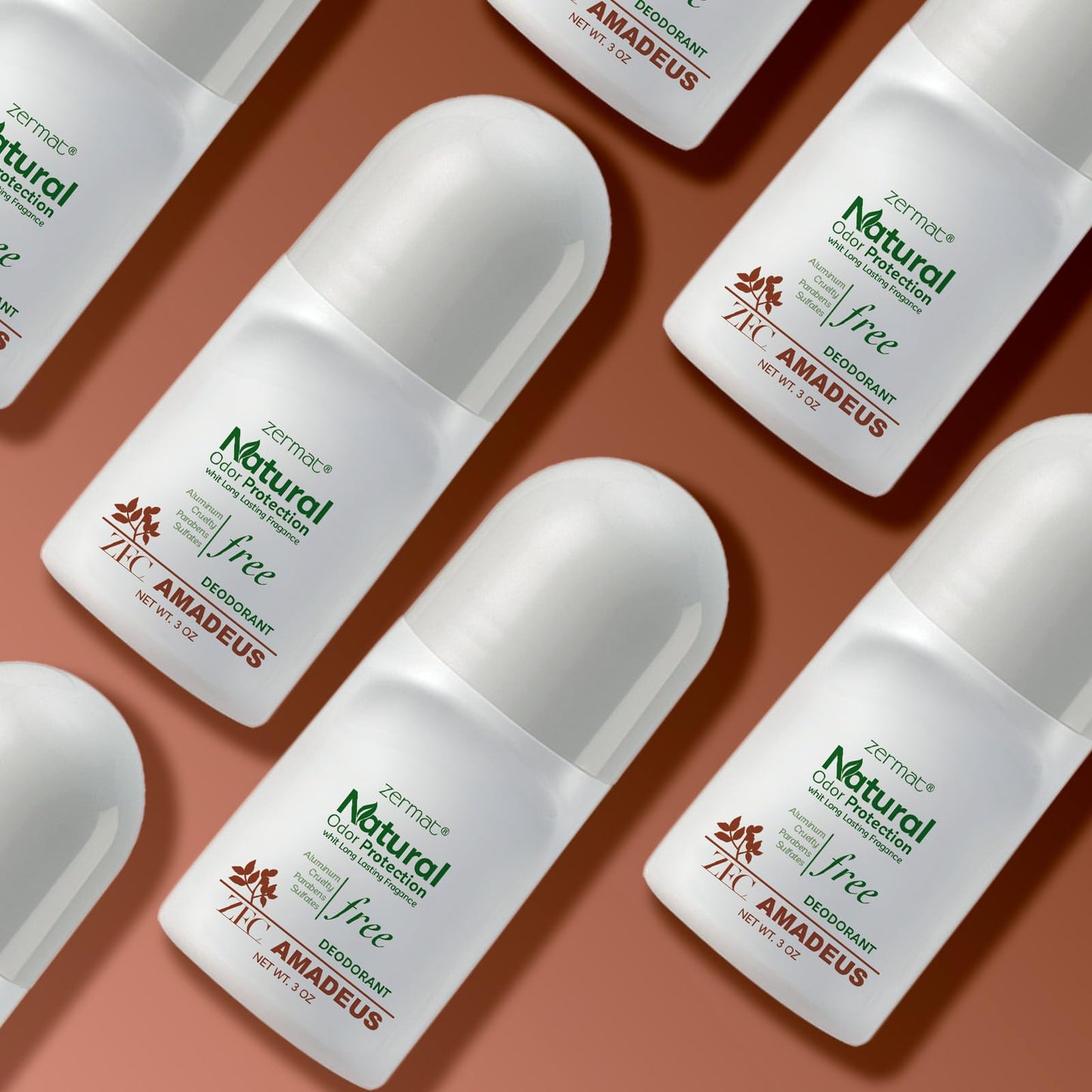Zermat Senzuel Amadeus, Natural Roll-On Deodorant, 3 Oz. Beauty and Personal Care Zermat