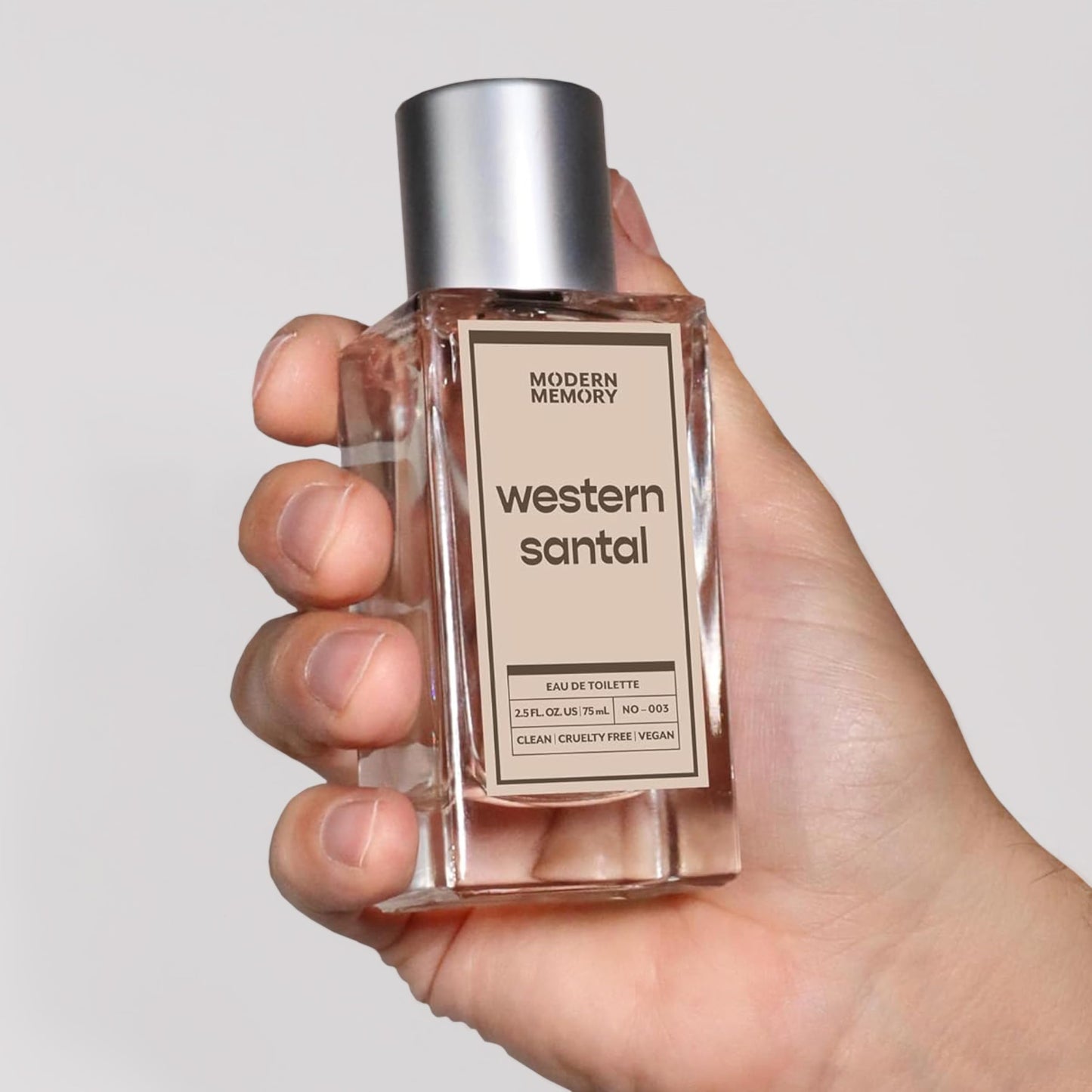 Modern Memory Western Santal Eau de Toilette for Men, 2.5 fl oz - Notes of Spicy Cardamom, Wild Musk & Rich Sandalwood Beauty & Personal Care Modern Memory