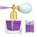 Body Glitter Spray, Purple Glitter Spray for Hair and Body, Include 1 Jar of Refills
