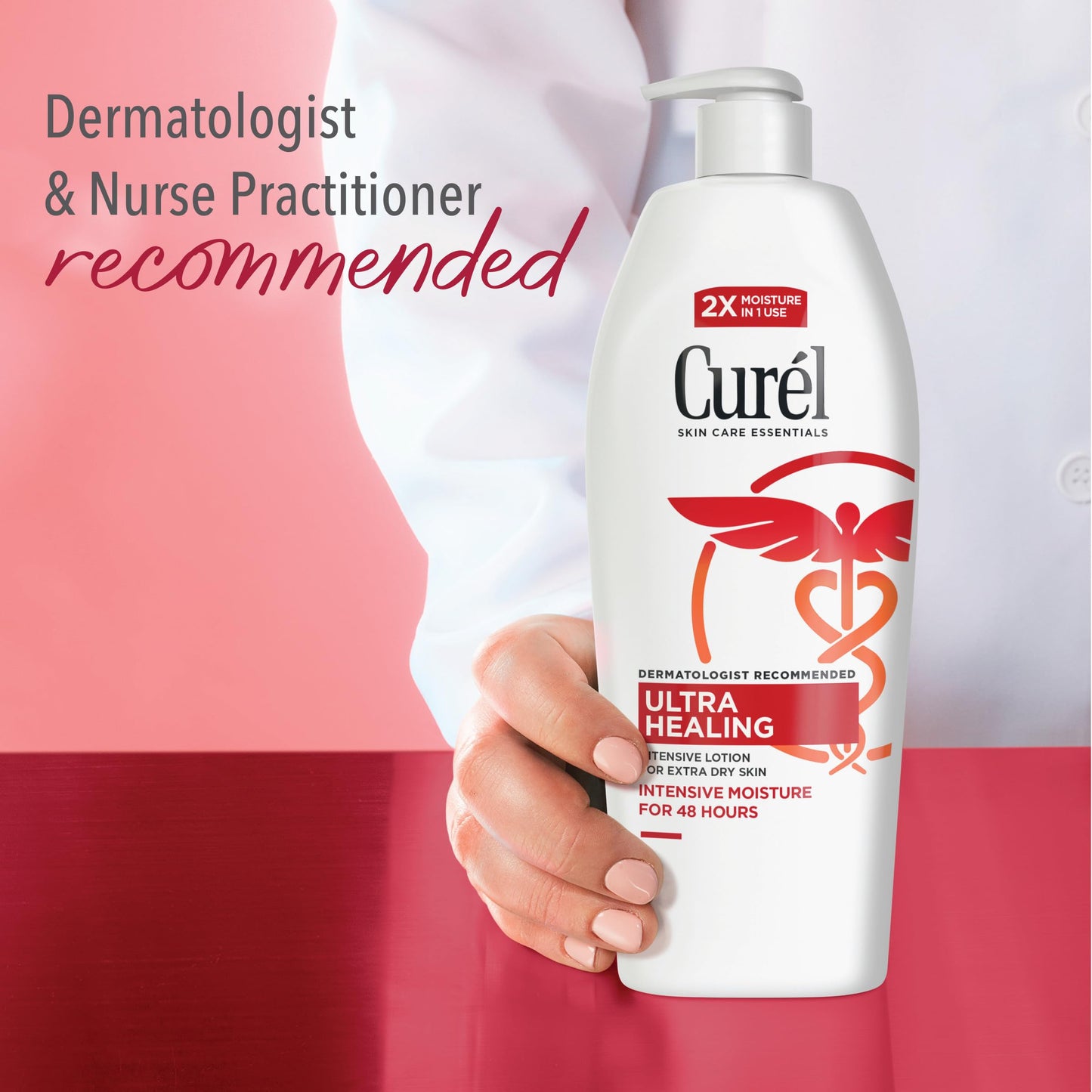 Curel Ultra Healing Intensive Fragrance-Free Lotion For Extra-Dry Skin, Dermatologist Recommended, Ideal for Sensitive Skin, Cruelty Free, Paraben