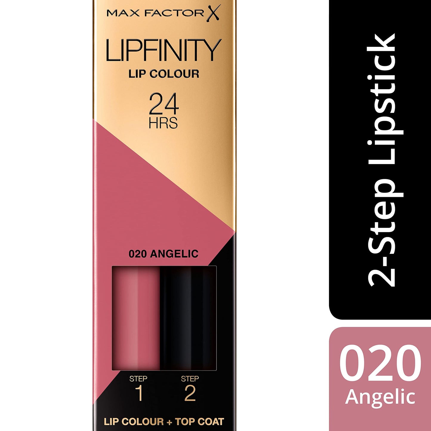 Max Factor Lipfinity Lipstick for Women, # 020 Angelic, 0.14 Ounce