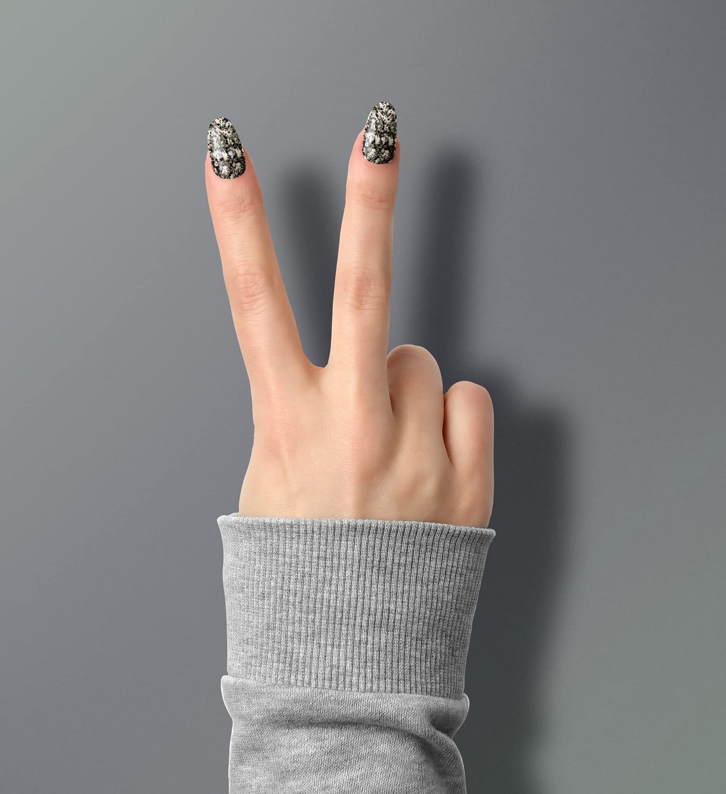LeChat - Perfect Match Gel Polish - Black Tie Affair - Silver Hexes and Black Glitter on Clear Polish - (0.5 Ounce) - Easy Application - Soak Off Beauty & Personal Care LECHAT