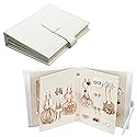 Fangoo Earring Organizer Book Design Earring Holder Travel Jewelry Storage Case Tray Holder, Capable to Hold 42 Pairs (White)