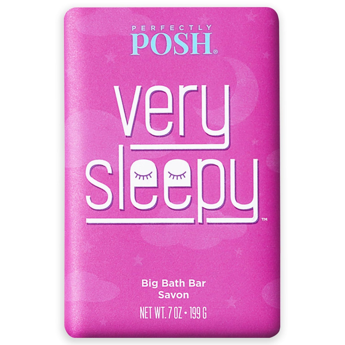 Perfectly Posh - Very Serene Big Bath Soap Bar - Soothing and Moisturizing Soap with Lavender & Shea Butter - for Rejuvenating Bath Time - 7oz