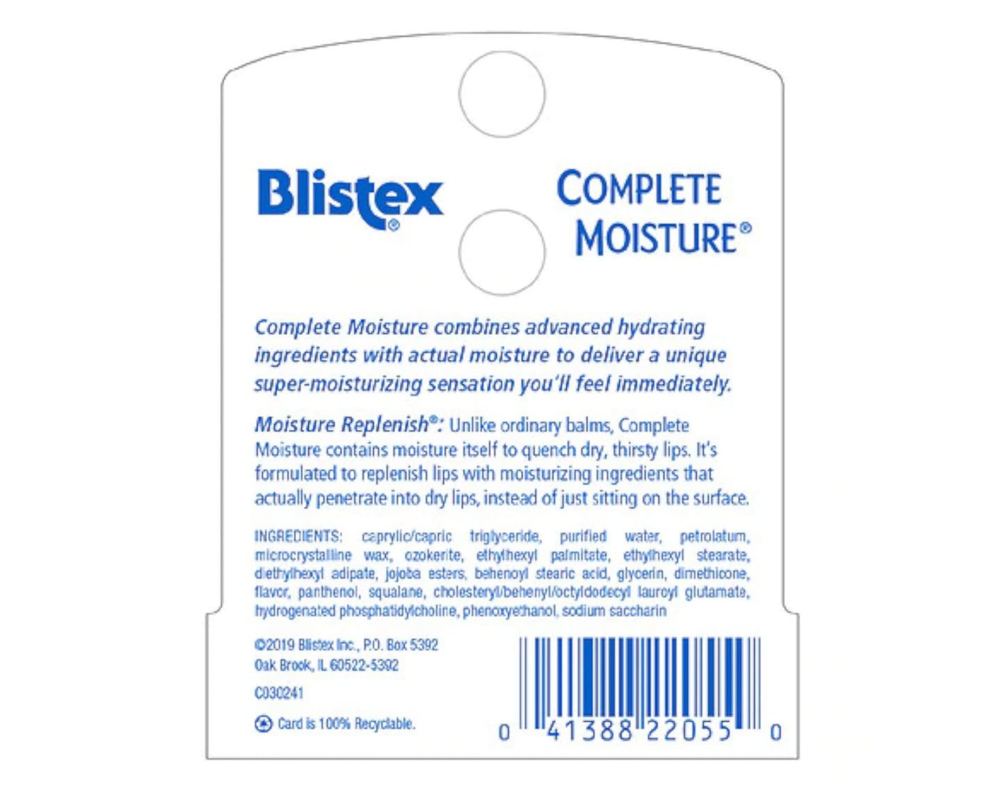 Blistex Complete Moisture Lip Balm 0.15 Ounce