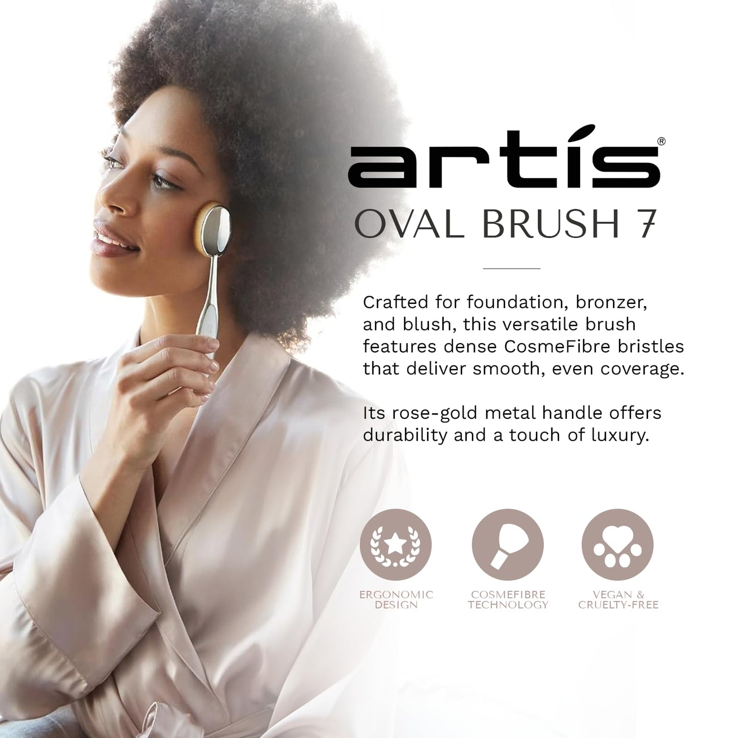 Artis Elite Oval Brush 7 - Mirror, 1 Pc Makeup Brush